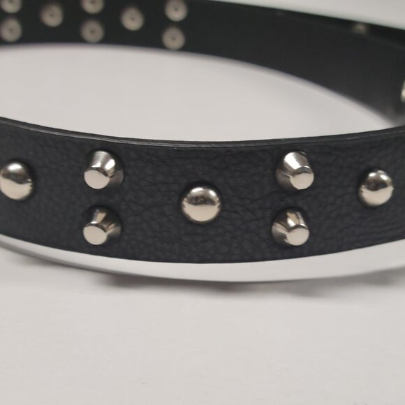 WOMENS Black Studded Belt - Picture 4 of 11